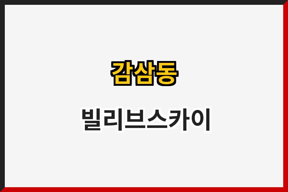 감삼동 빌리브스카이